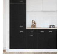 Caisson haut cuisine Noir - LEMON® Vitrine suspendue avec tiroir - chêne Noir - 40x46x81,5cm 175 - Soldes