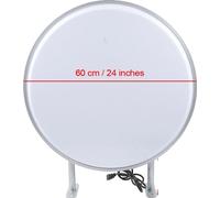 Caisson lumineux à LED, affichage double face, design étanche, BLANC, 15W
