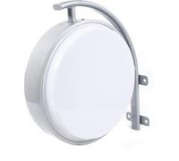 Caisson lumineux à LED, design rond, publicité haute visibilité, BLANC