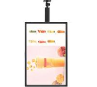 Caisson lumineux LED à cadre,panneau d'affichage LED fin vertical, panneaux de menu numériques muraux rétroéclairés, caisson lumineux LED fin à clipser en alliage d'aluminium,Vertical-50*80cm