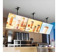 Caisson Lumineux LED à Cadre Ultra-Fin, Affichage Publicitaire LED Commercial, Panneau D'affichage Lumineux TV, Nouveau Caisson Lumineux Mural Pour Restaurants, Cafés Et Boutiques 3pcs-60×70cm