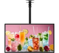 Caisson lumineux LED, caisson lumineux LED fin, cadre d'affichage publicitaire mural avec poteau télescopique, écran d'affichage lumineux pour restaurants 50×60cm