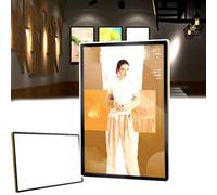 Caisson lumineux publicitaire à LED, double face, porte-menu lumineux, chargement USB, cadre ultra-fin, pour restaurants, hôtels, magasins et bureaux,A,30 * 40CM