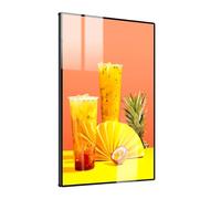 Caisson Lumineux Publicitaire LED (A4-A1), Dispositif Mince De 10 Mm, Affichage LED Haute Luminosité, Universel Horizontal Et Vertical, Démontage Et Échange D'affiches Faciles,A1,Black