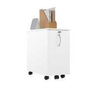 Caisson mobile 1 tiroir L.32 x P.55 x H.60 cm - Blanc