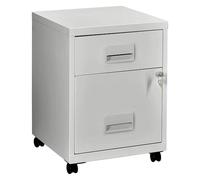 Caisson mobile - 2 tiroirs - gris