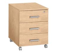 Caisson mobile 3 tiroirs chêne clair Exprim