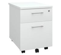 Caisson mobile bois ECLA 2 tiroirs blanc - Caissons mobiles - Bruneau