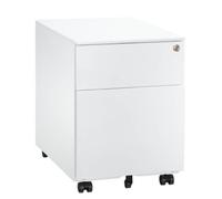 Caisson mobile métal Bruneau 2 tiroirs blanc - Caissons mobiles - Bruneau