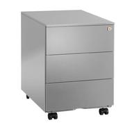 Caisson mobile métal Bruneau 3 tiroirs aluminium - Caissons mobiles - Bruneau
