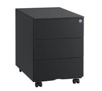 Caisson mobile métal Bruneau 3 tiroirs anthracite - Caissons mobiles - Bruneau