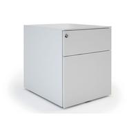 Caisson mobile métal Pro Design - 2 tiroirs - Aluminium