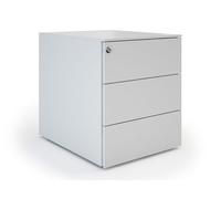 Caisson mobile métal Pro Design - 3 tiroirs - Aluminium
