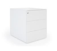 Caisson mobile métal Pro Design - 3 tiroirs - Blanc
