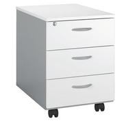 Caisson mobile Practica 3 tiroirs blanc