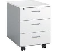 Caisson mobile Practica 3 tiroirs blanc