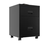 Caisson mobile Pratic 2 tiroirs - Corps et Tiroirs Noir