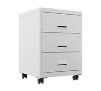 Caisson mobile Pratic 3 tiroirs - Corps et Tiroirs Blanc