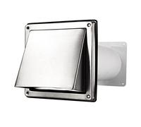 Caisson mural Vonlis pour hotte aspirante avec protection météo rectangulaire Ø 100, 125, 150 avec clapet anti-retour Ø 100 mm