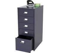 Heute-Wohnen Caisson de Bureau en Métal 5 Tiroirs Boston 28 x 69 cm - 55297