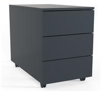 Caisson roulant VCM | Caisson d'appoint avec tiroirs |Dimensions env. H. 55 x L. 39 x P. 70 cm | Caisson de bureau - Dalosa 3 tiroirs