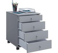 Caisson roulant VCM | Caisson d'appoint avec tiroirs | Dimensions env. H. 57 x L. 42 x P. 50 cm | Caisson de bureau - Lona