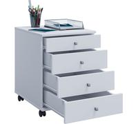 Caisson roulant VCM | Caisson d'appoint avec tiroirs | Dimensions env. H. 57 x L. 42 x P. 50 cm | Caisson de bureau - Lona