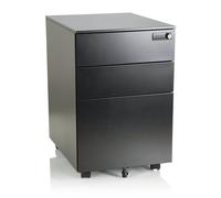 Caisson sur roulettes - hjh OFFICE - COLOR OS I - Noir - Acier