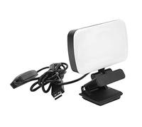 Caissons Lumineux, Tête Rotative à 360 ° 3 Niveaux Réglables 120 Perles de Lampe LED Lampe d'éclairage LED Rechargeable, éclairage de Vidéoconférence