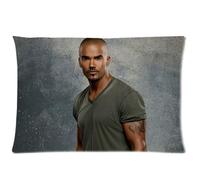 Caitin Handsome Shemar Moore Custom Zippered Square Pillow Case Pillowcases Cover Size:20"x 30" (Two Sides)