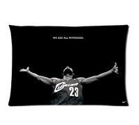 Caitin Lebron James We Are All Witnesses Custom Zippered Square Pillow Case Pillowcases Cover Size:20"x 30" (Two Sides)