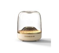 Caixa de Bluetooth Subwoofer Vidro Colorido Casa Alto Volume Sem Fio Computador Alto-Falante AudiÃªncia Cremoso