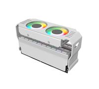 Caixa de PC Módulo Memória RAM ARGB Cooler DDR3 para DDR5 5V 3 Pinos PWM 4 Light Sync 120 mm Ventiladores Duplos Radiador Resfriamento