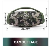Caixa De som-HautréusBluetooth haute puissance,caisson de basses extérieur portable,colonne de son surround stéréo 3D,centre de musique Boombox,100W #G