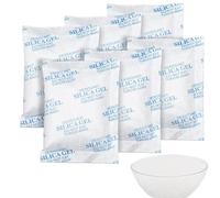 Caiyloxn 12 Sachets Silice Sachet Anti Humidité 50g Sachets de Gel de Silice Sachet Absorbeur d'humidité Déshydratant Silica Gel Pour Armoires Voitures Nourriture pour Chats Déshumidification