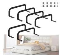 CaiYuanGJ Stabilisateurs De Matelas, 6 Pièces Arret Matelas Antidérapant, pour La Fixation des Matela, avec 12 Vis, pour Panneaux De Lit Massifs, Lits Flottants, Tatami