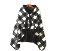 CAIYZH Couverture Coupe-Vent Pour Fauteuil Roulant Adulte, Design Minimaliste, Matière Polaire, Isolante Et Résistante Au Vent, Facile À Nettoyer,A