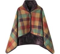 CAIYZH Couverture Pour Fauteuil Roulant Adulte, Confortable Et Chaude, Avec Fermeture À Boutons, Couvre Entièrement Les Jambes Et Les Genoux, Idéale Pour L'automne Et L'hiver,Marron