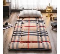 CAIYZH Matelas De Sol Japonais Futon Double/Simple Pliable, Épais Et Portable, Surmatelas Doux Et Respirant Enroulable for Lit D'appoint Ou Canapé(90 * 200cm)