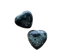 CAIZHI Mobilier de Maison 100% Naturel Vert séraphinite Coeur Pendentif Bijoux pour Femmes Dame Hommes Goutte Goutte d'eau Perles Pierre Cristal argenté Clair Pierre précieuse (Size : 1pcs)