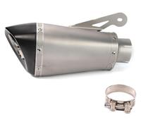 CAIZHICNC pour BMW S1000RR 2010-2014 pour S1000R 2010-2016 Moto Silencieux Adaptable 60 Mm Échappement Tuyau Système D'échappement Moto(Carbon Fiber Matte)