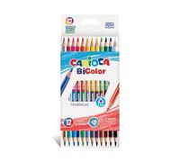 CAJA 12 LAPIZ BICOLOR TRIANGULAR 3.3MM