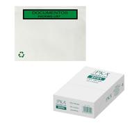 Dohe Boîte 250 enveloppes autocollantes écologiques – liste de colisage 165×125 mm