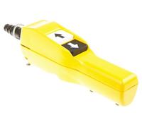 Schneider Electric – Boîte à boutons pendante XACA201 – 2 boutons jaunes, décrochage par pression
