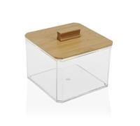 CAJA CUADRADA TAPA BAMBU