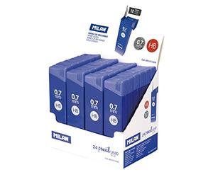 Caja de 24 tubos de minas de recambio 0,7 mm HB