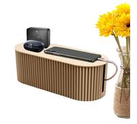 Caja De Almacenamiento De Cables - Ocultador De Enchufes, Organizador Compacto, Diseño Seguro | Caja De Gestión Con Espacio Expandible, Ideal Para Regletas Y Cables De Oficina