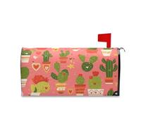 Caja de correos Caja de Correos Lot de 2 boîtes aux lettres Motif cactus Art français Saint Patrick 52,8 x 64,5 cm