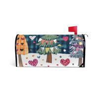 Caja de correos Décoration de boîte aux lettres pour la Saint-Valentin Motif arbre d'amour cœurs Taille standard