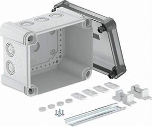 Caja de derivació tapa trans. y carril DIN 2069